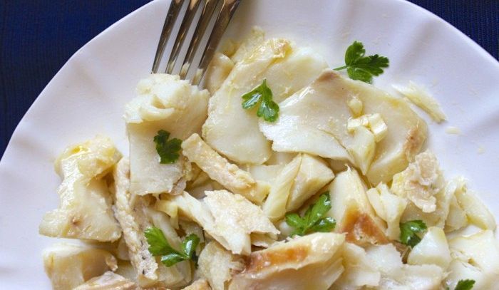 Insalata di baccalà lesso e condito